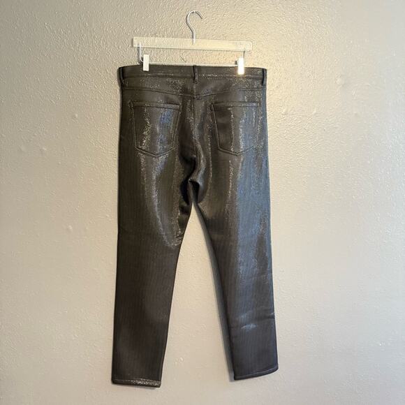 Forever 21 Men's Metallic Straight Leg Pants Size 38x32 - Picture 2 of 5